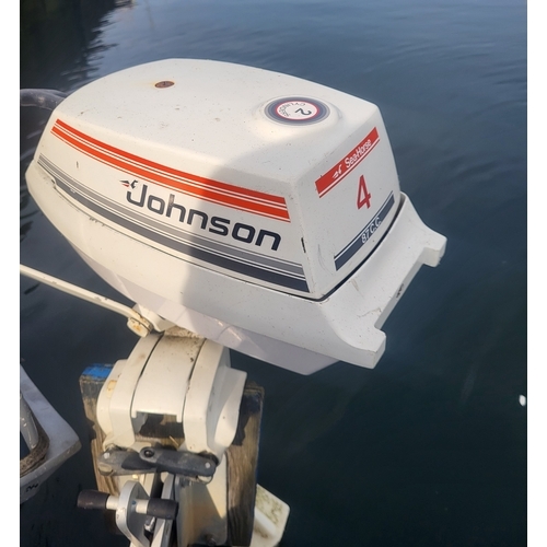 108 - 16ft GRP Boat (Gosias Folly)
Comes with 2 out board engines;
Evinrude 9.9HP
Johnson 4hp
Both engines... 