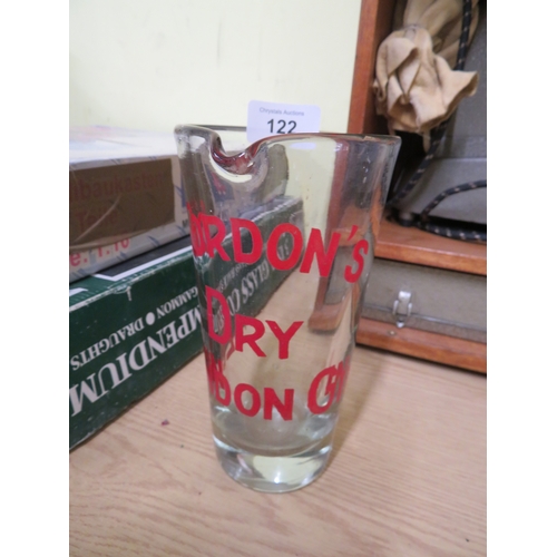 122 - Old Gordon's dry gin measuring glass