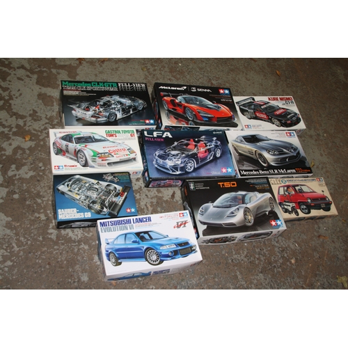 80 - Ten Tamiya model kits - race cars etc
SELLING FOR HOSPICE ISLE OF MAN