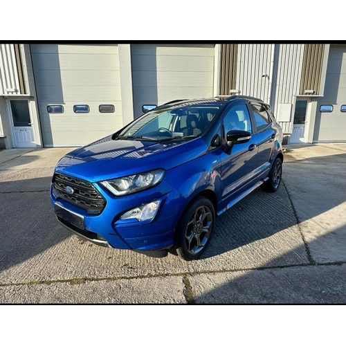 84 - RMN709K
Blue Ford Ecosport ST-Line 998cc
First Registered 21.06.2019
Approx 27,200 miles
Manual Petr... 