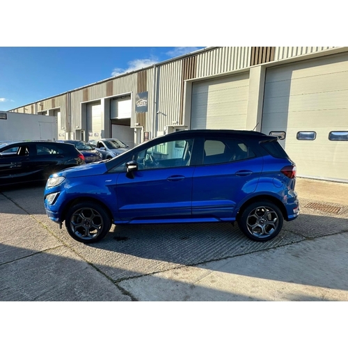 84 - RMN709K
Blue Ford Ecosport ST-Line 998cc
First Registered 21.06.2019
Approx 27,200 miles
Manual Petr... 