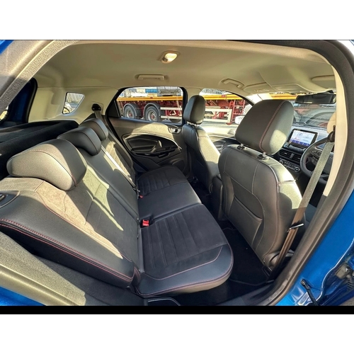 84 - RMN709K
Blue Ford Ecosport ST-Line 998cc
First Registered 21.06.2019
Approx 27,200 miles
Manual Petr... 