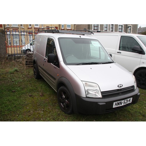 104 - HMN521K
Silver Ford Connect T200 SWBL 1753cc
First Registered 26.04.2006
Approx 68,500 miles
Manual ... 
