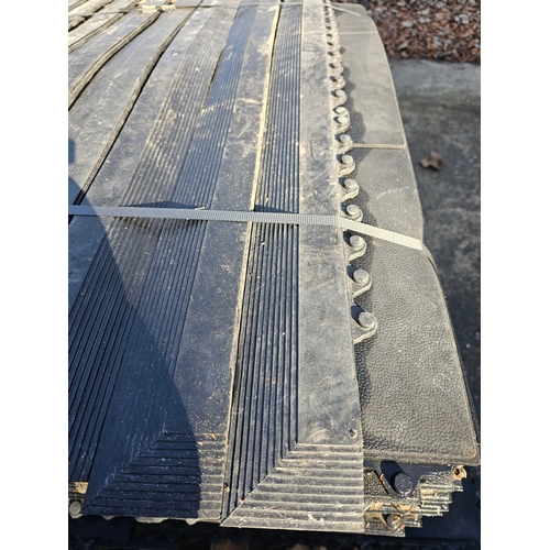 Used Rubber mats 900x900 Various sizes with edging trim garage flooring ...
