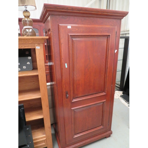 124 - Oak storage cupboard with four shelves