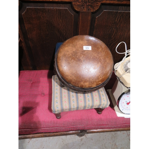 171 - Three foot stools
