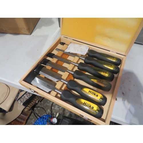 49 - Cased set Hilka chisels
