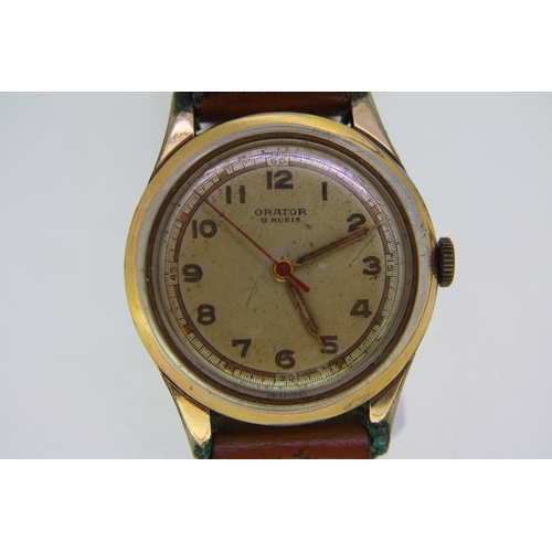 193 - Orator windup wristwatch, ticking
