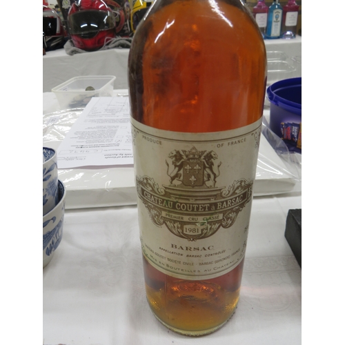 221 - A Bottle of 1981 Ch. Coutet a Barsac - ullage top of shoulder