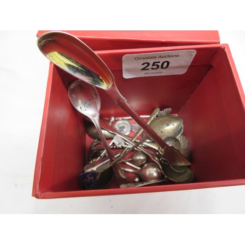 250 - 3.6 ozt - silver salt, mustard spoons