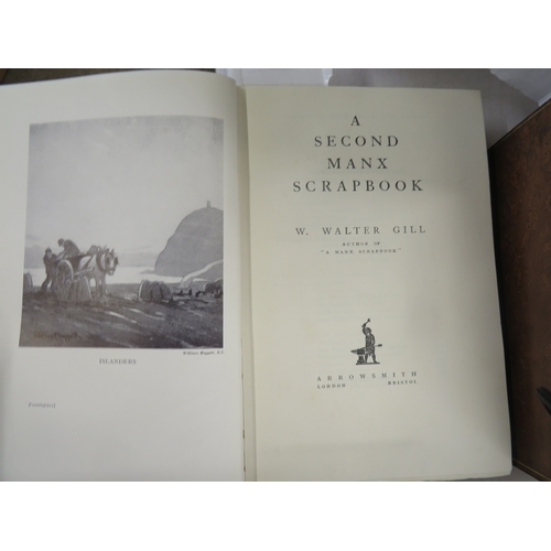 397 - A second Manx scrap book by W Walter Gill with dust cover