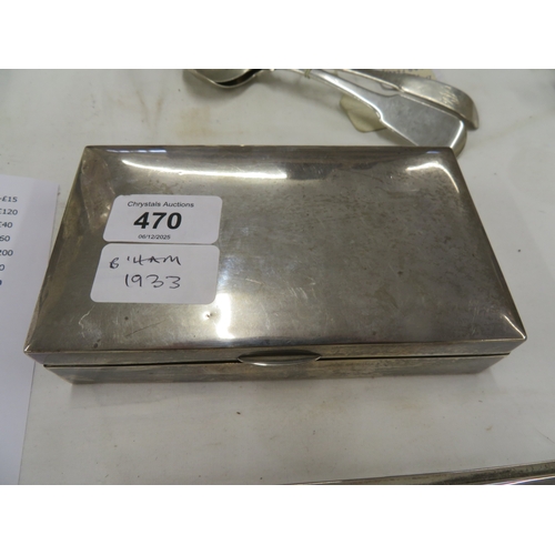 470 - Silver box, Birmingham 1933