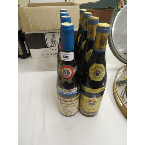 500 - Eight bottles of German white wine