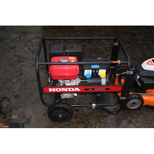120 - Honda EC4000 generator 270cc
Circa 2023
VAT ON HAMMER @ 20%