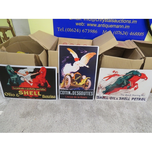97 - Three metal advertising signs - Shell & Cottin & Desgouttes - each sign 40 X 60cms

Viewing Downstai... 