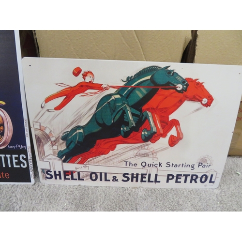 97 - Three metal advertising signs - Shell & Cottin & Desgouttes - each sign 40 X 60cms

Viewing Downstai... 