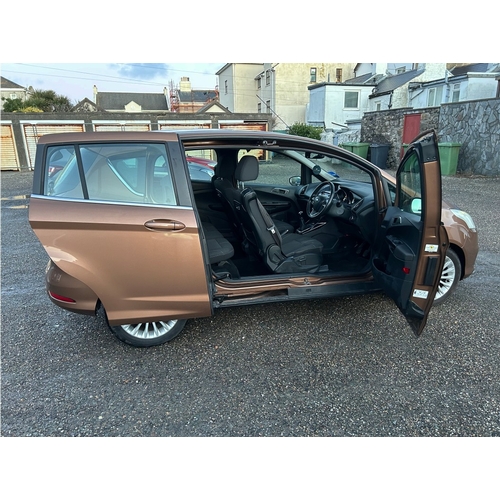 110 - NMN161K
Gold Ford B-Max Titanium Turbo 998cc
First Registered 10.05.2013
Approx 61,000 miles
Petrol ... 