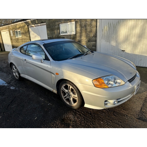 138 - PMN996R
Silver Hyundai Coupe V6 2656cc
First Registered 01.09.2004
Approx 79,000 miles
Auto Petrol