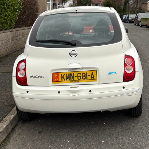 203 - KMN681A
White Nissan Micra Visia 1240cc
First Registered 15.03.2010
Approx 83,110 miles
Manual Petro... 