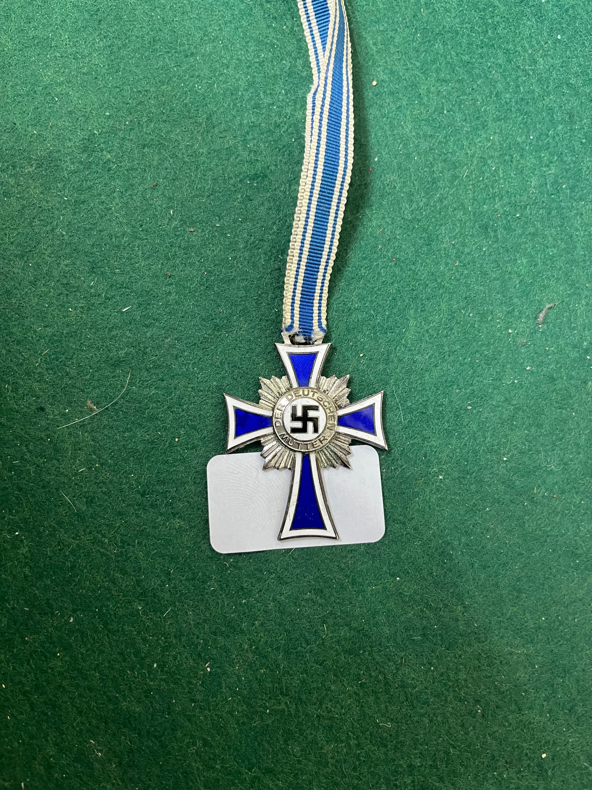 Nazi 16th December 1938 Der Deutschen Mutter cross and ribbon