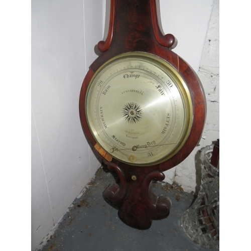 255 - 19thC wheel barometer