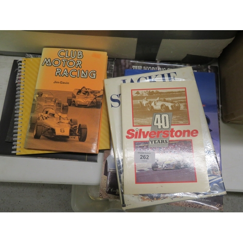 262 - Collection of books on motor racing