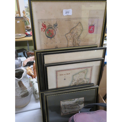 277 - A wonderful collection of maps of the Isle of Man