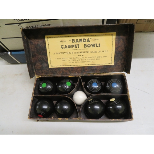 184 - Box set of carpet bowls