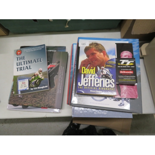 185 - Collection of books, mostly Isle of Man TT