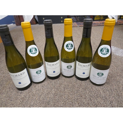 213 - Six bottles of white wine, French and Italian, together with six half bottles