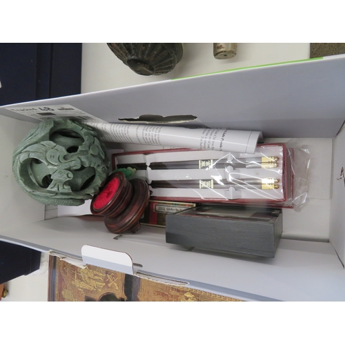 224 - Collection of Oriental ornaments, knicknacks etc