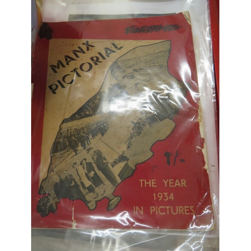303 - Good folio of ephemera, mostly Manx items