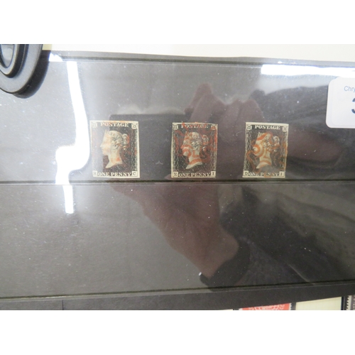 309 - Good collection of Commonwealth and other postage stamps, including three Penny Blacks