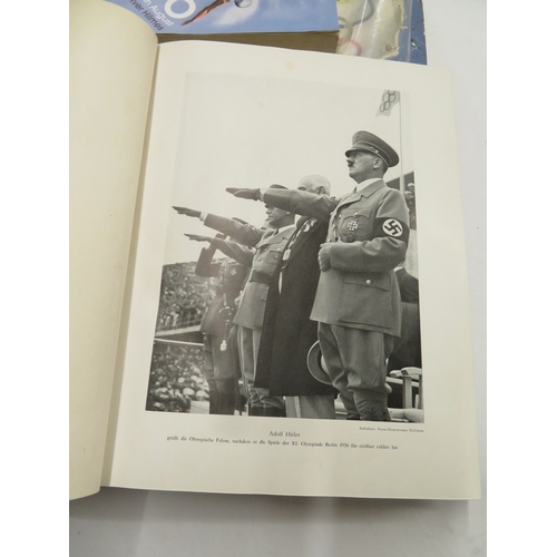 333 - Two interesting 1936 Olympic albums, complete with stickers, plus other ephemera