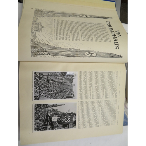 333 - Two interesting 1936 Olympic albums, complete with stickers, plus other ephemera