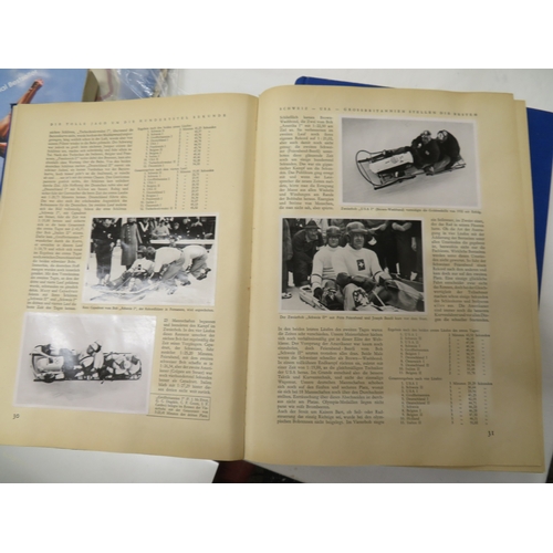 333 - Two interesting 1936 Olympic albums, complete with stickers, plus other ephemera