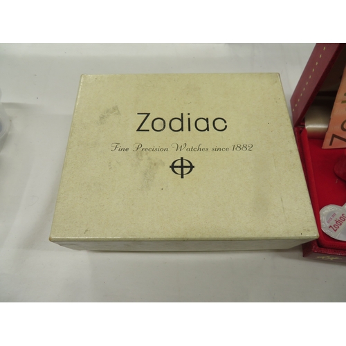 342 - Zodiac gents automatic wristwatch with box, papers etc