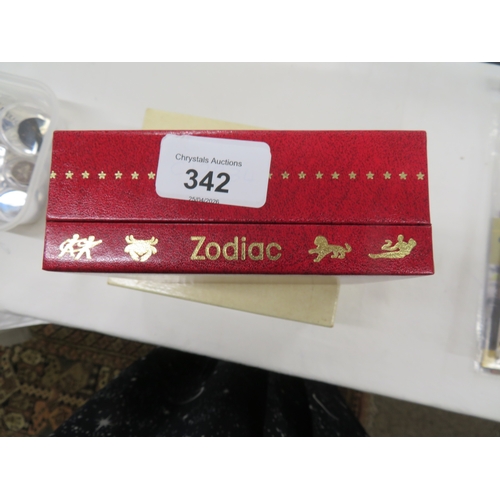 342 - Zodiac gents automatic wristwatch with box, papers etc