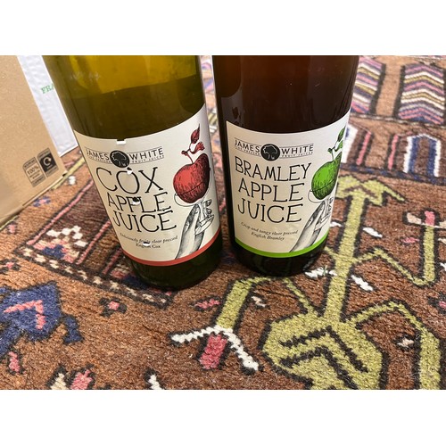 202 - Twenty Four bottles of James White classic apple juice - Bramley and Cox