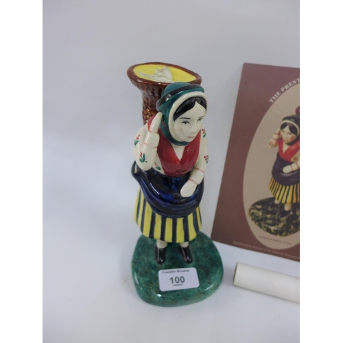 100 - Griselda Hill Pottery Ltd Ed Prestonpans Fishwife figure, No 182 / 195, complete with certificate, 2... 