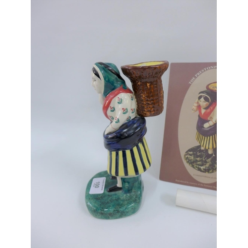 100 - Griselda Hill Pottery Ltd Ed Prestonpans Fishwife figure, No 182 / 195, complete with certificate, 2... 