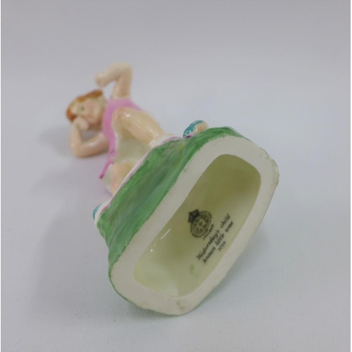 106 - Royal Worcester Day of the Week figure 'Wednesday's Child Knows Little Woe' 18cm high