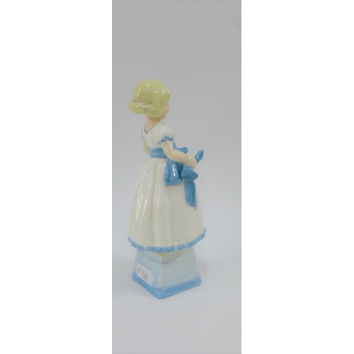 107 - Royal Worcester Day of the Week figure 'Monday's Child s Fair of Face' 17cm high