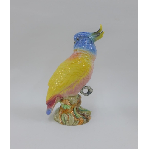 110 - Beswick Cockatoo with impressed and printed backstamps, model no 1180. 21cm high