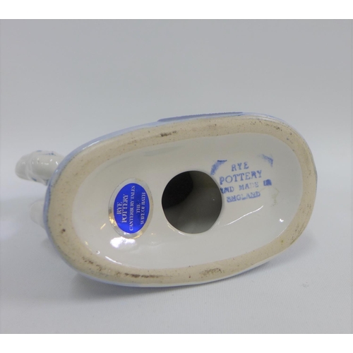 111 - Rye pottery Canterbury Tales Wife of Bath figure, 19cm high