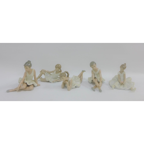 80 - Collection of five Nao porcelain Ballerina figures (5)