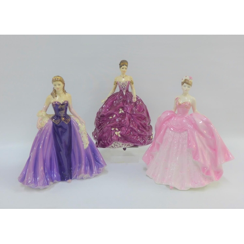 93 - Coalport porcelain limited edition figures to include Lady Helen, Emma and Sweet Charity  (3)