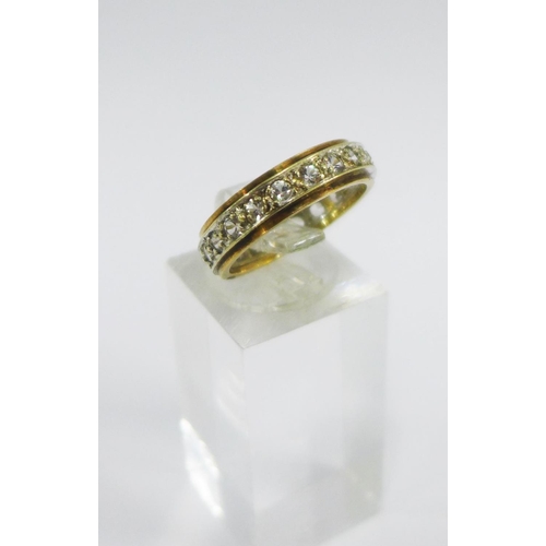 19 - 9ct gold eternity ring, UK ring size M