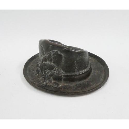 140 - Cast metal 'Alpine hat' 17cm long