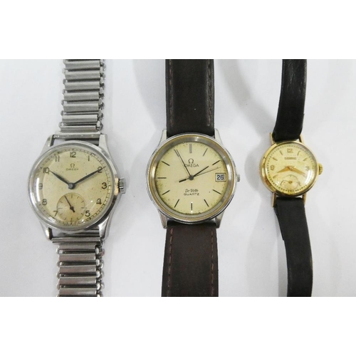 18 - Gents vintage Omega De Ville wrist watch, Gents Omega stainless steel wrist watch with Arabic numera... 